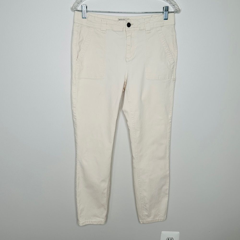 Toad&Co Women's Earthworks Ankle Skinny Pants Cream (Salt) Colored Size 10 - Picture 4 of 10